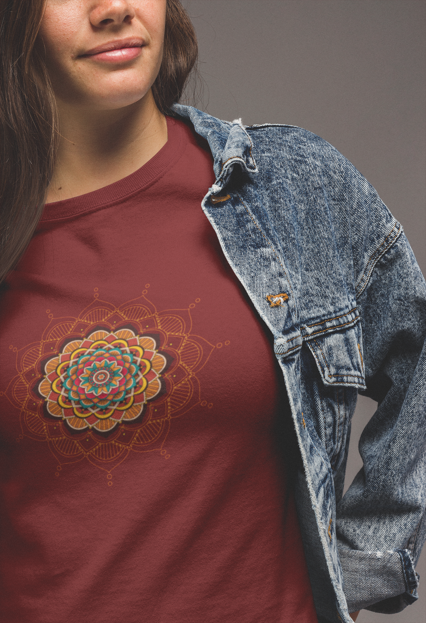 Black Mystic Mandala Cotton Tee ππΊ β Embrace Your Inner Calm