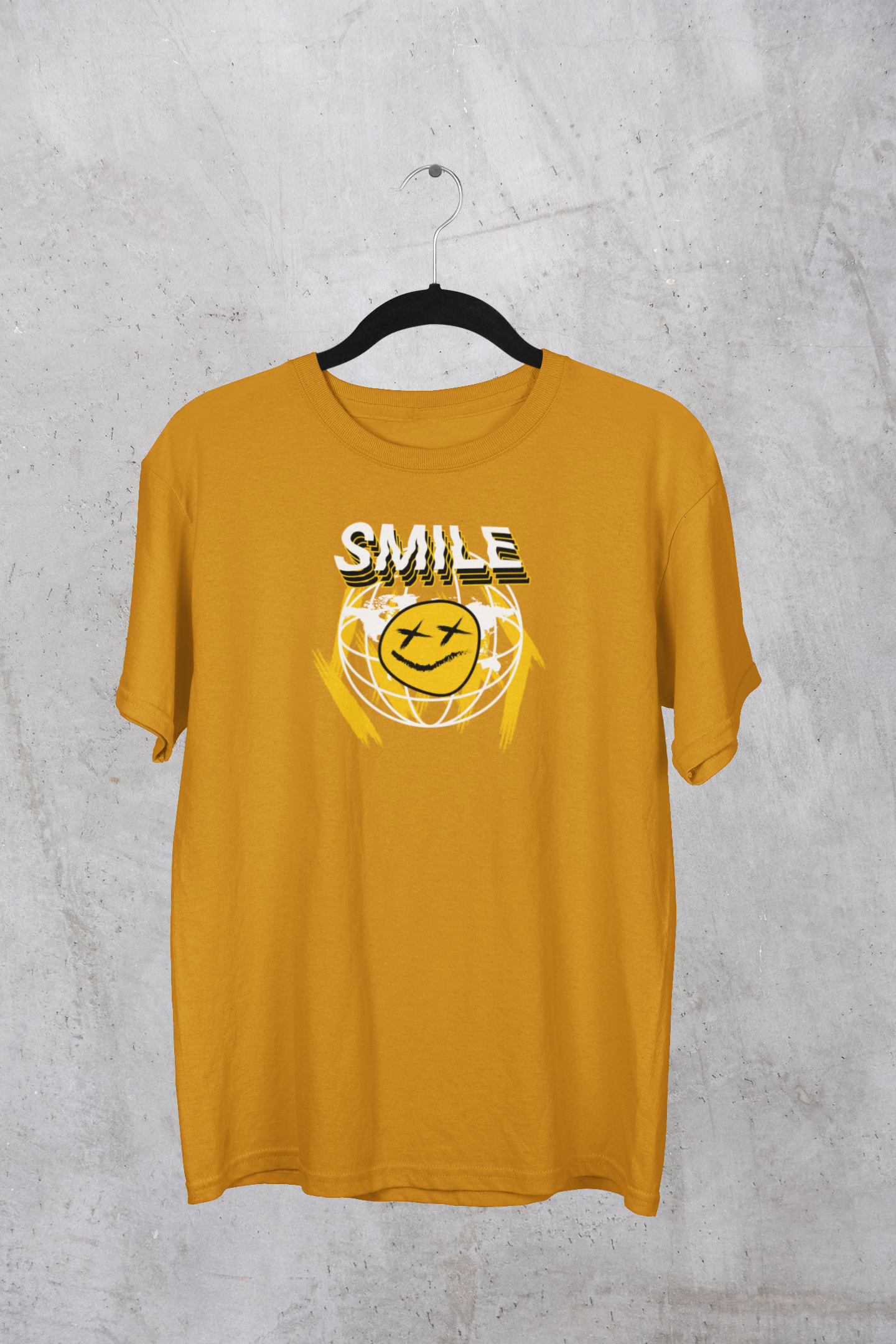 "Smile Through It" Grunge Graphic T-Shirt – Edgy Streetwear Style