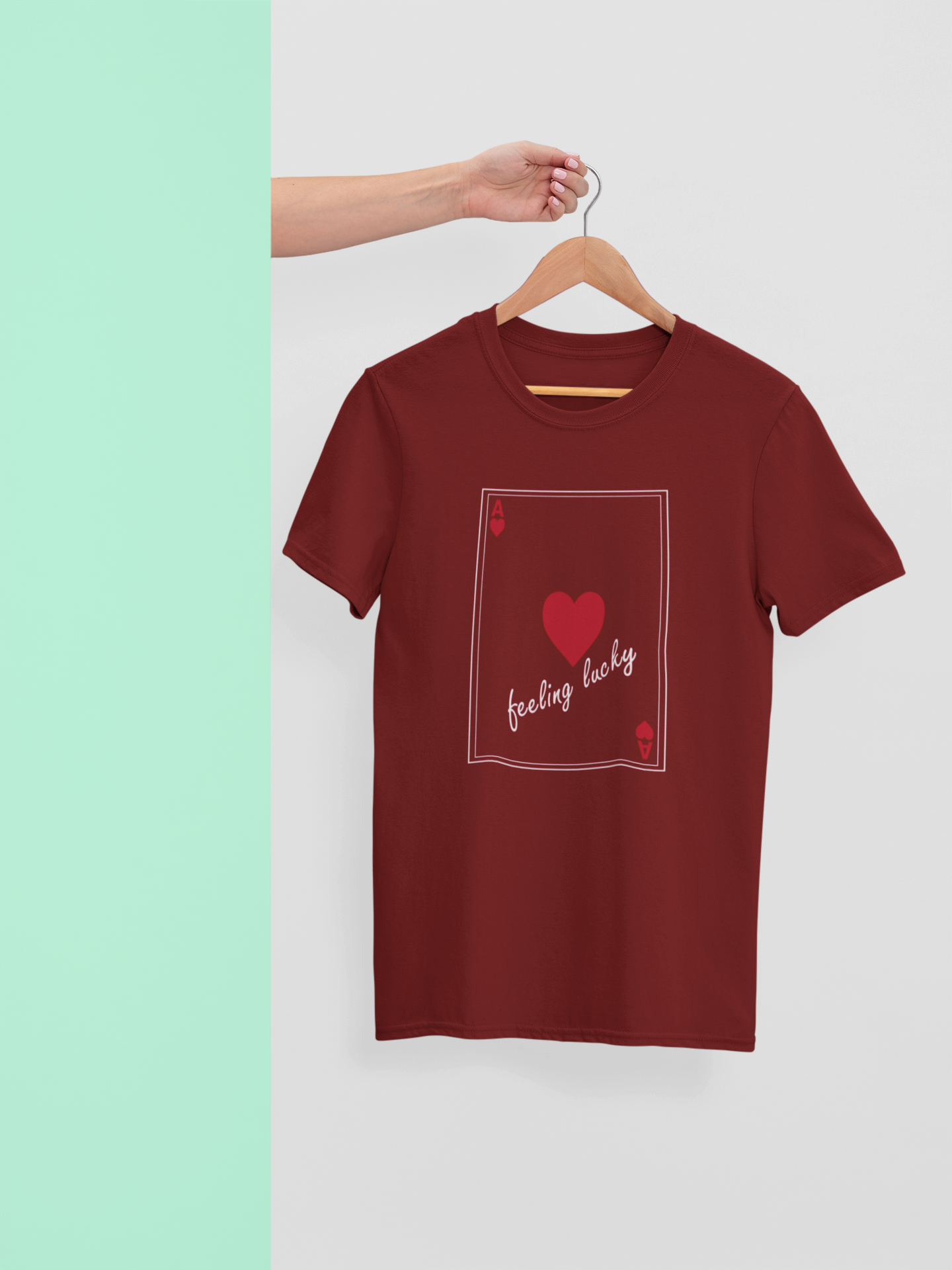 Play Your Cards Right "Feeling Lucky" Ace of Hearts T-Shirt