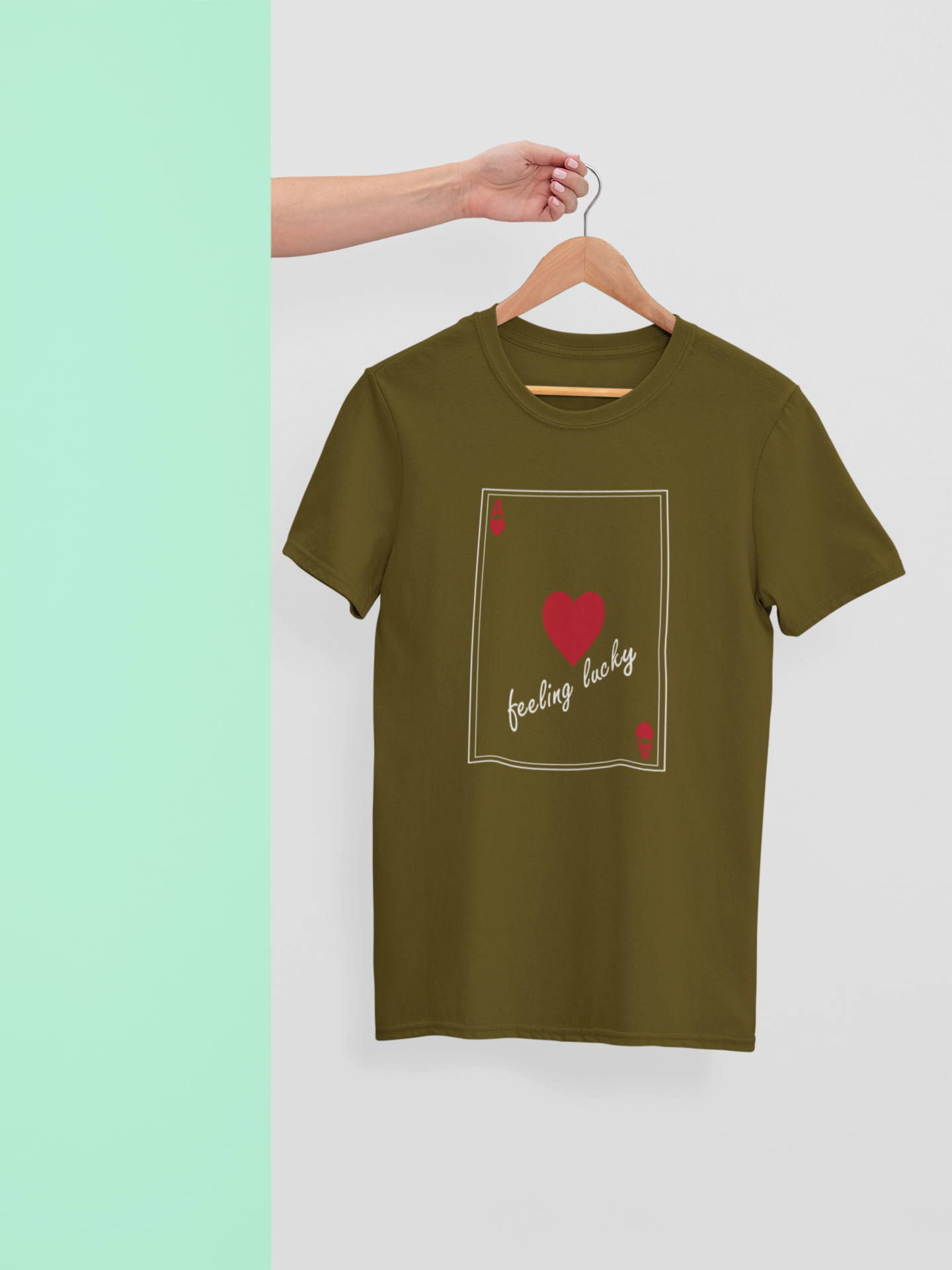Play Your Cards Right "Feeling Lucky" Ace of Hearts T-Shirt