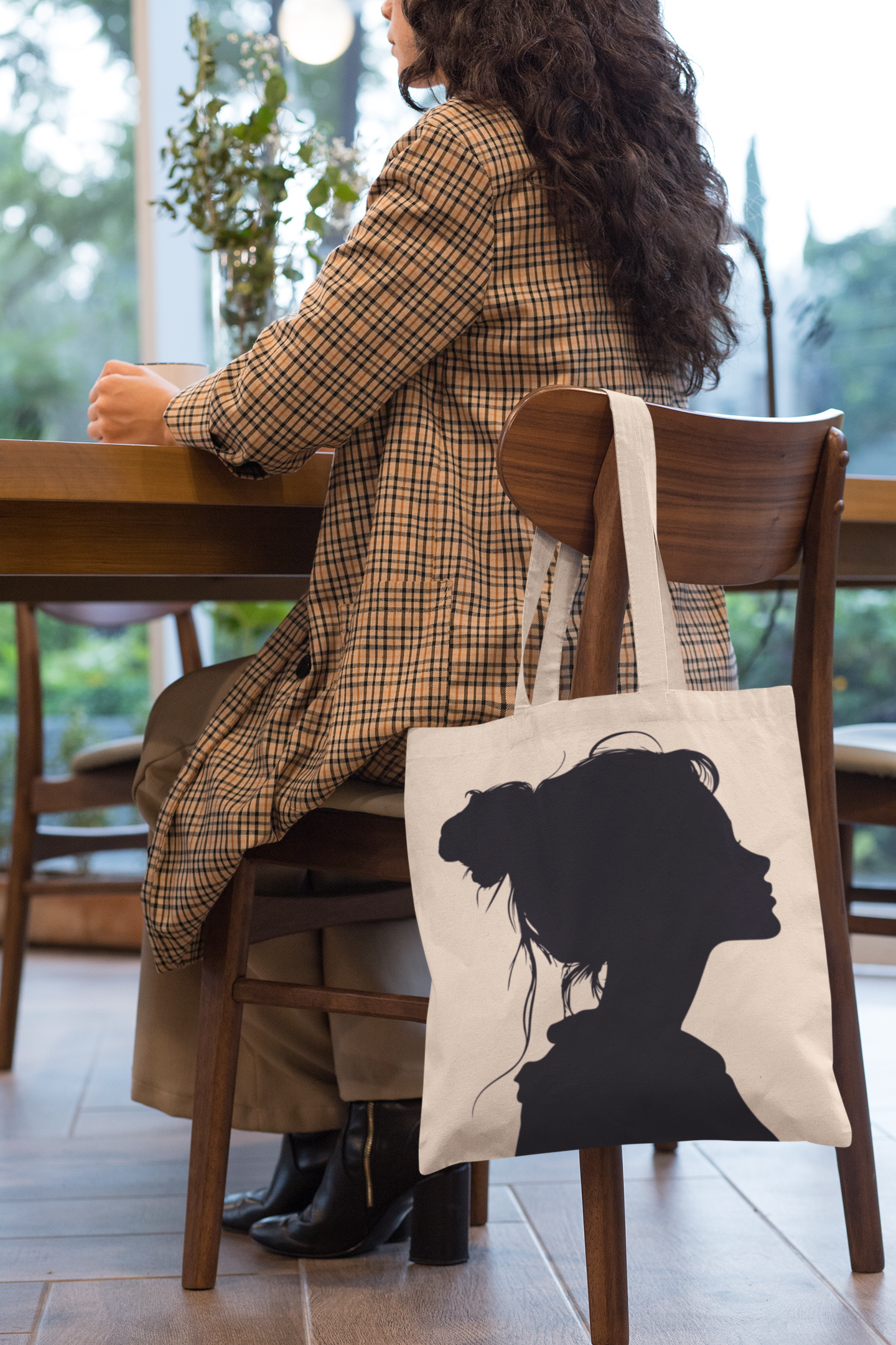 Silhouette Soul Artistic Shadow Tote Bag