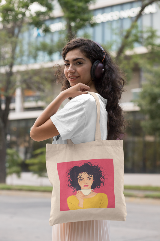 Caffeine & Confidence Canvas Tote Bag