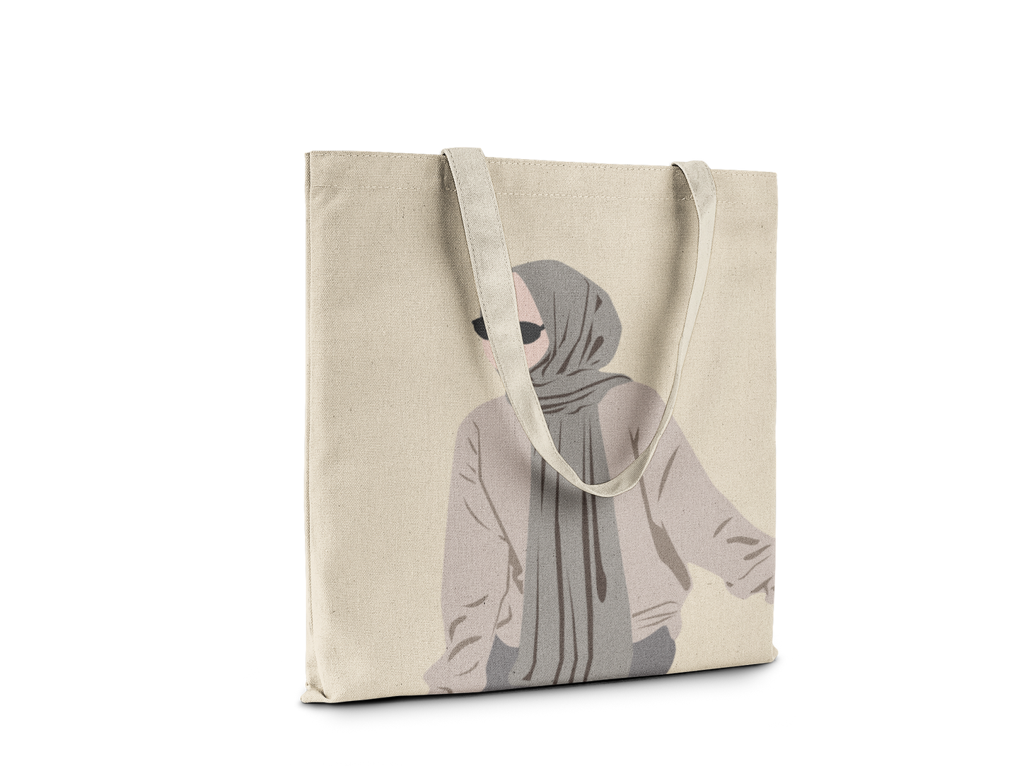 Urban Modesty Minimalist Hijabi Tote Bag - Grey