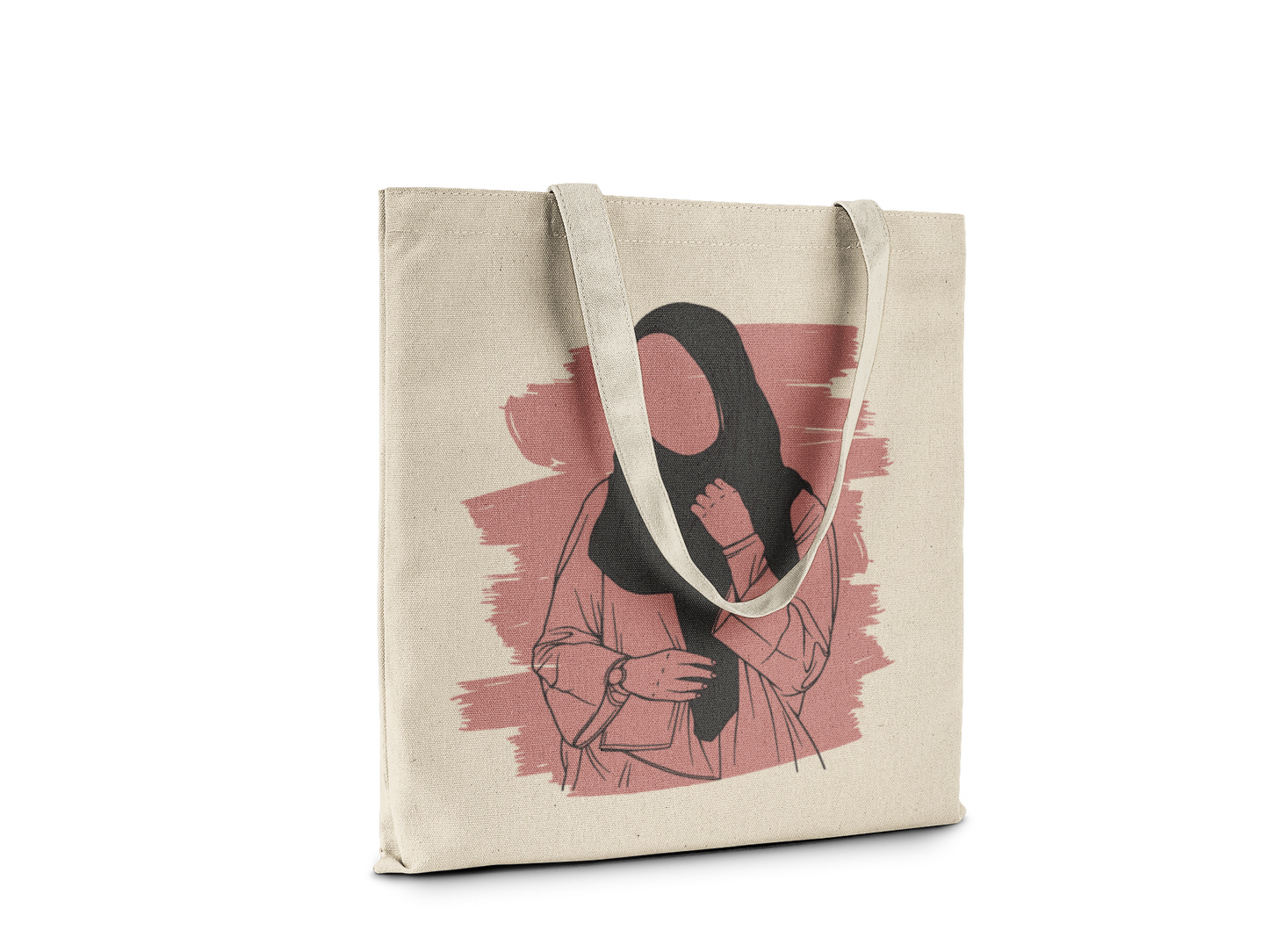 Urban Modesty Minimalist Hijabi Tote Bag - Pink