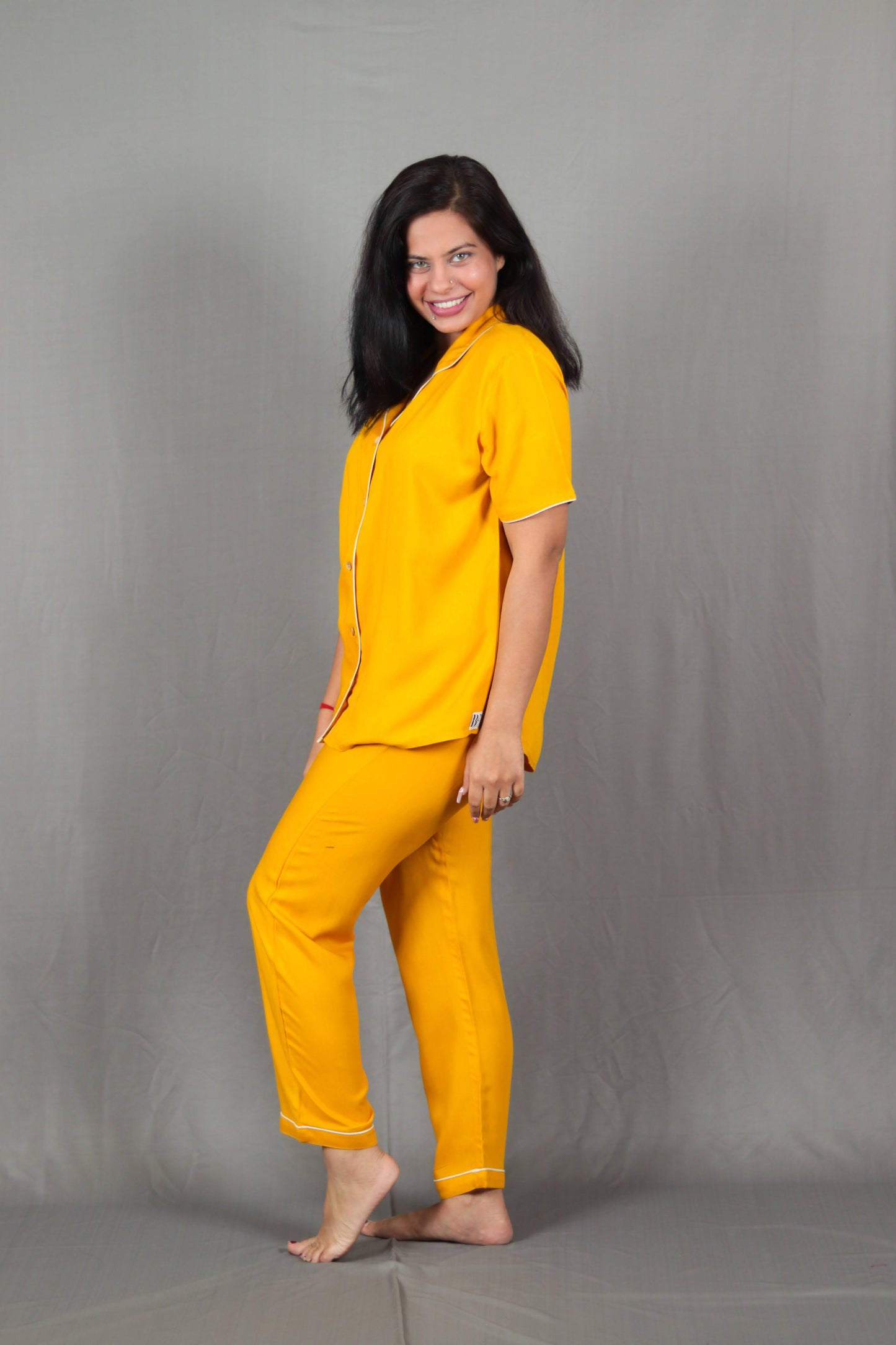 Yellow Long PJ Set