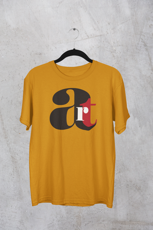 "Art Lover" Minimalist Typography T-Shirt – Creative Soul Edition