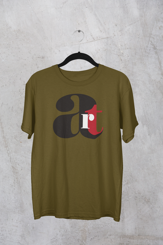 "Art Lover" Minimalist Typography T-Shirt – Creative Soul Edition