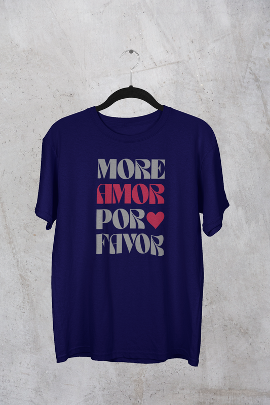 "More Amor Por Favor" Retro Love T-Shirt – Spread Good Vibes