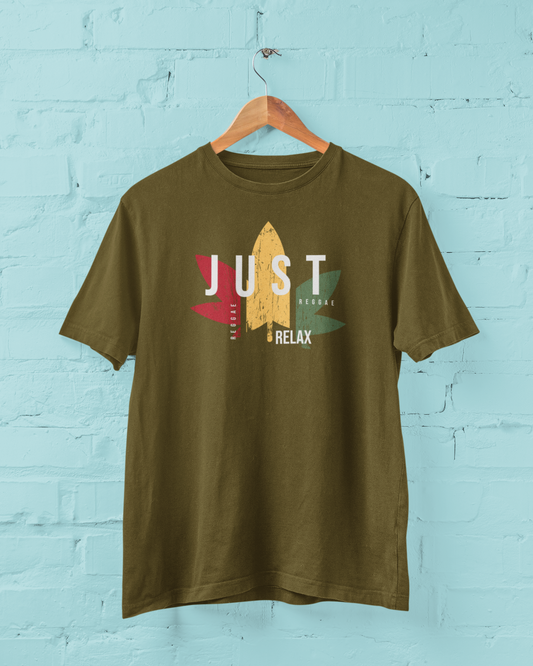 "Just Relax" Reggae Vibe Graphic T-Shirt – Chill Mode Activated
