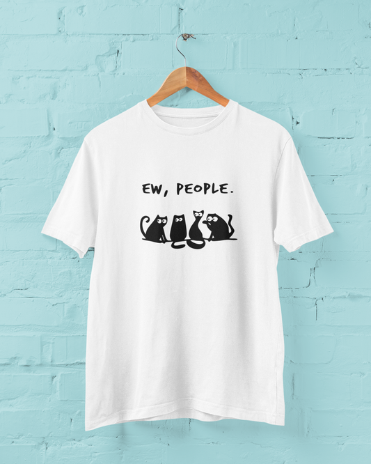 "Ew, People" Cat Squad Graphic T-Shirt – For the Socially Selective