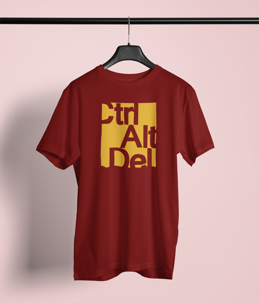 "Ctrl Alt Del" Tech Life Graphic T-Shirt – Reset Your Vibe