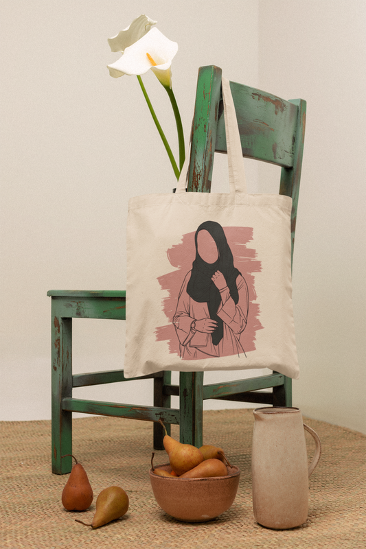 Urban Modesty Minimalist Hijabi Tote Bag - Pink