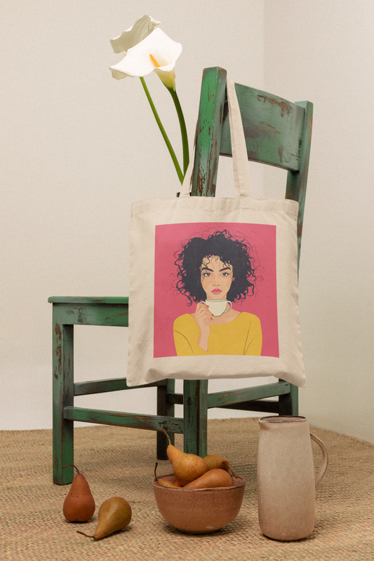 Caffeine & Confidence Canvas Tote Bag
