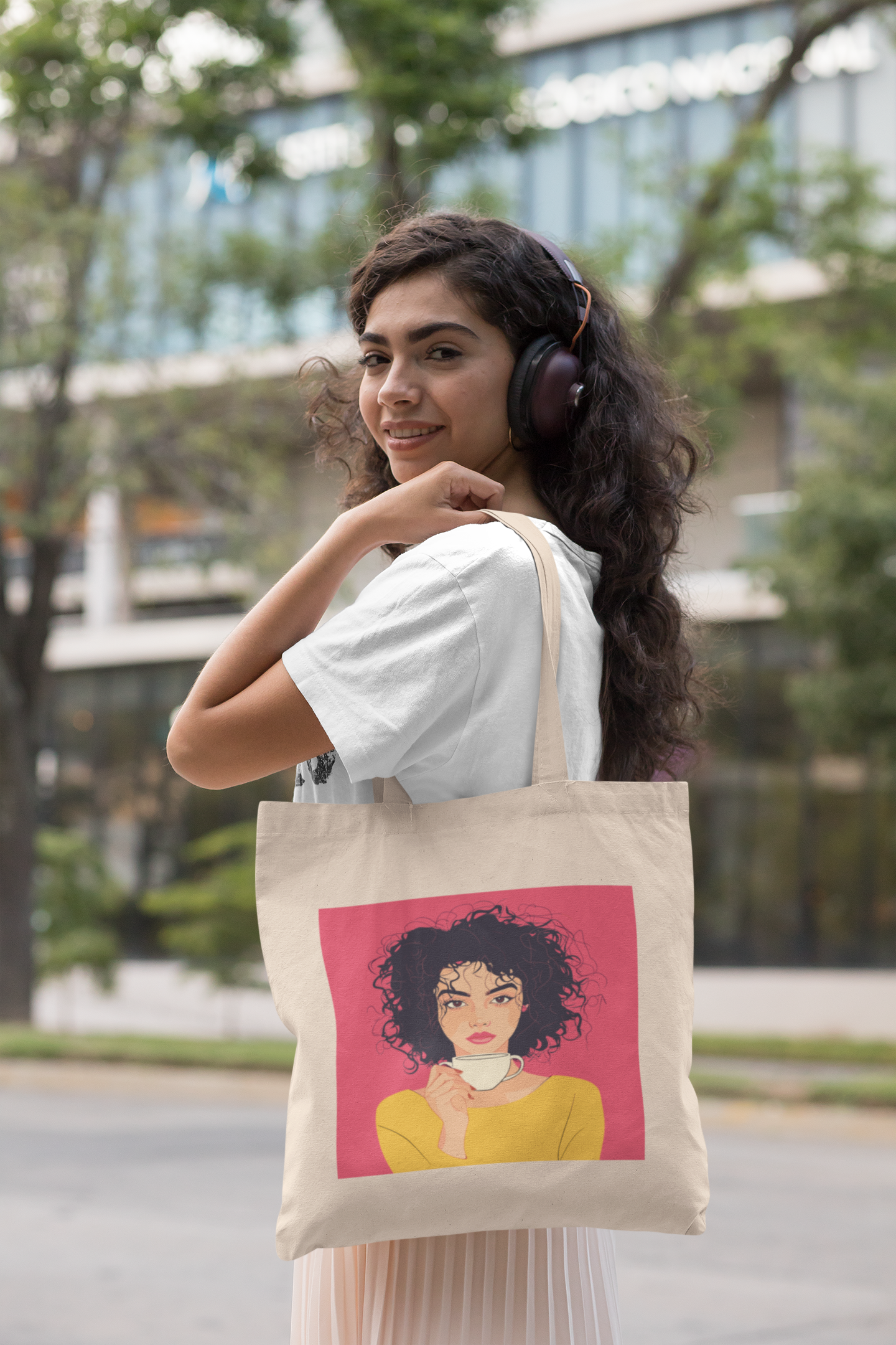 Caffeine & Confidence Canvas Tote Bag