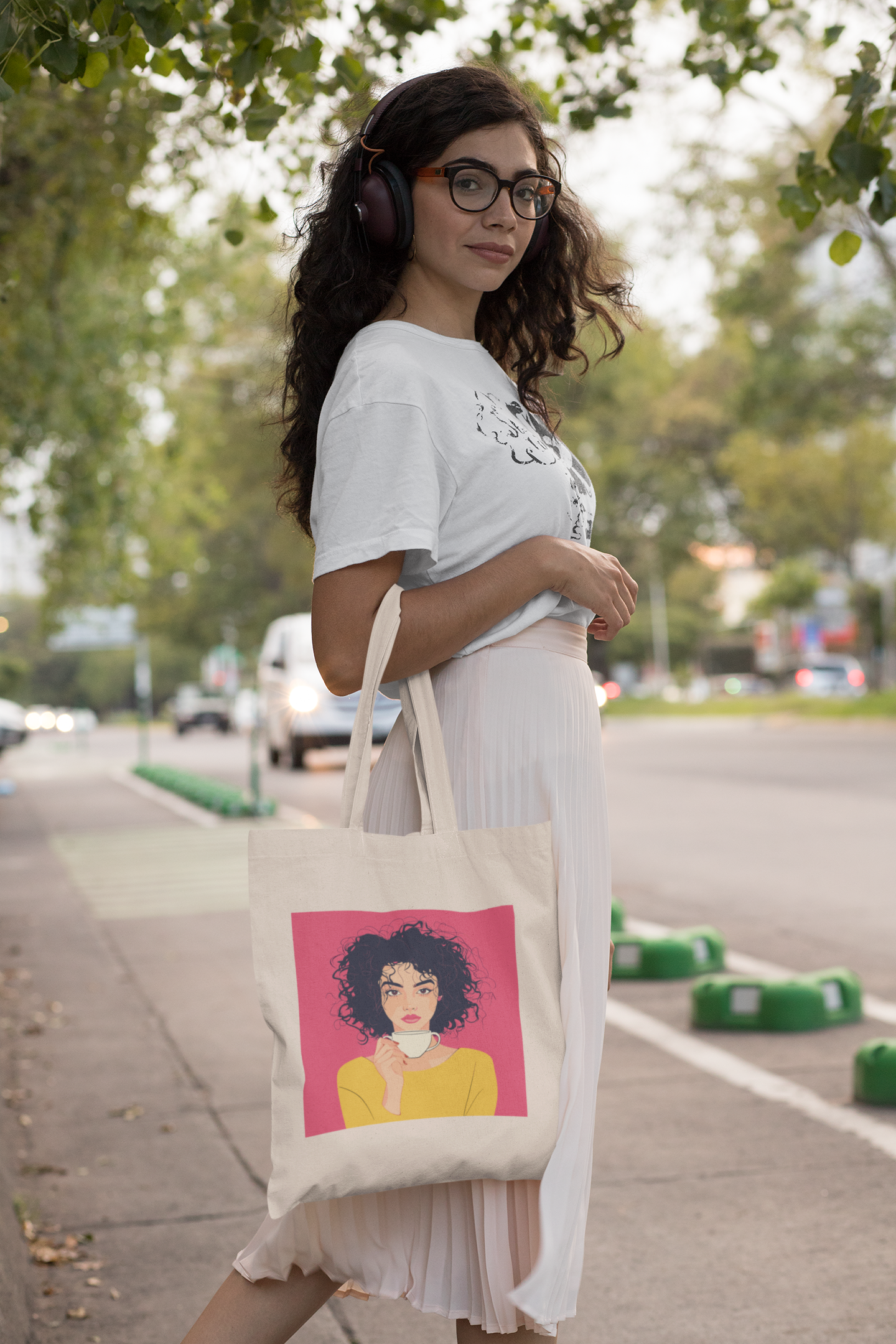 Caffeine & Confidence Canvas Tote Bag