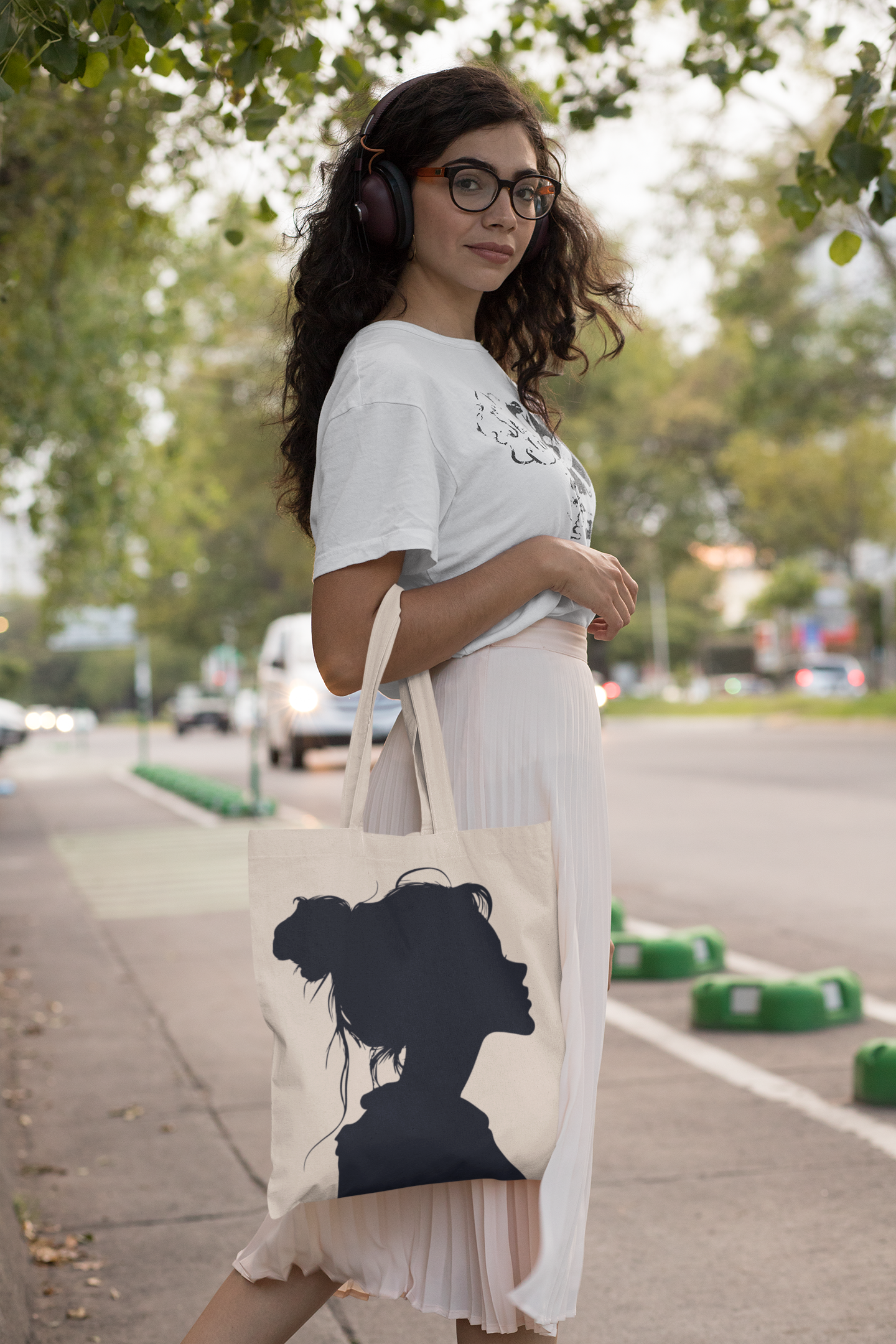 Silhouette Soul Artistic Shadow Tote Bag