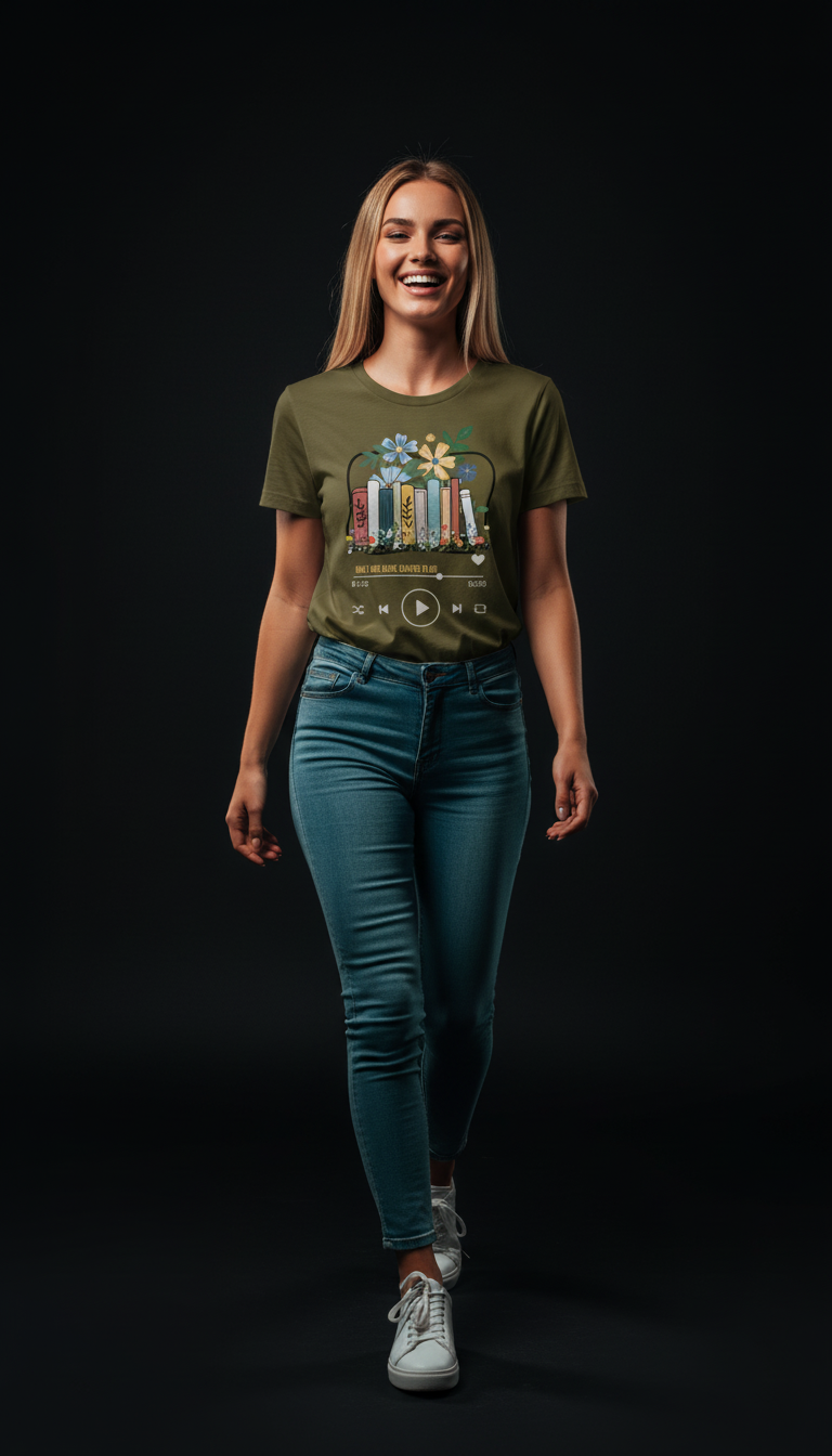 “Only One More Chapter” Book Lover Graphic Maroon T-Shirt for Women