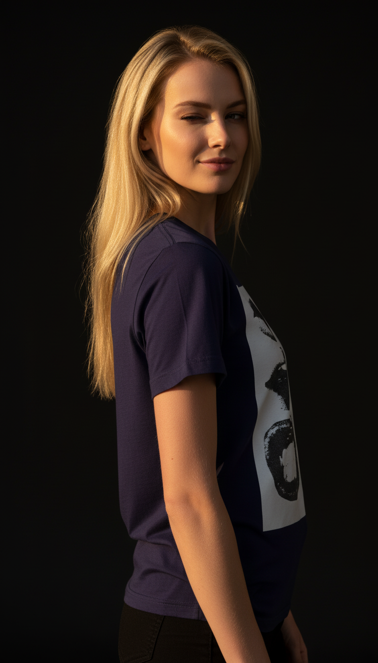 Abstract Lips Graphic T-Shirt for Women – Street Style Statement Tee