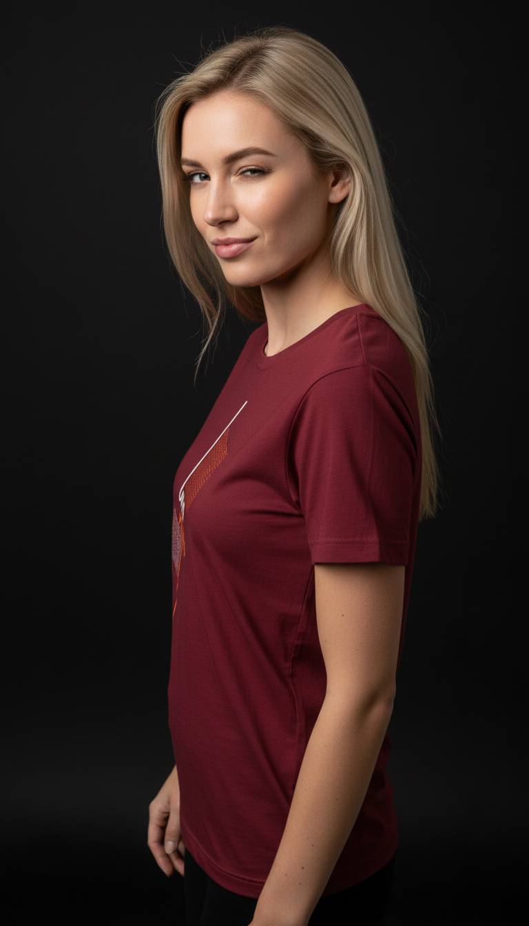 “UNIVERS” Minimal Graphic Mauve T-Shirt for Women – Modern Aesthetic Streetwear