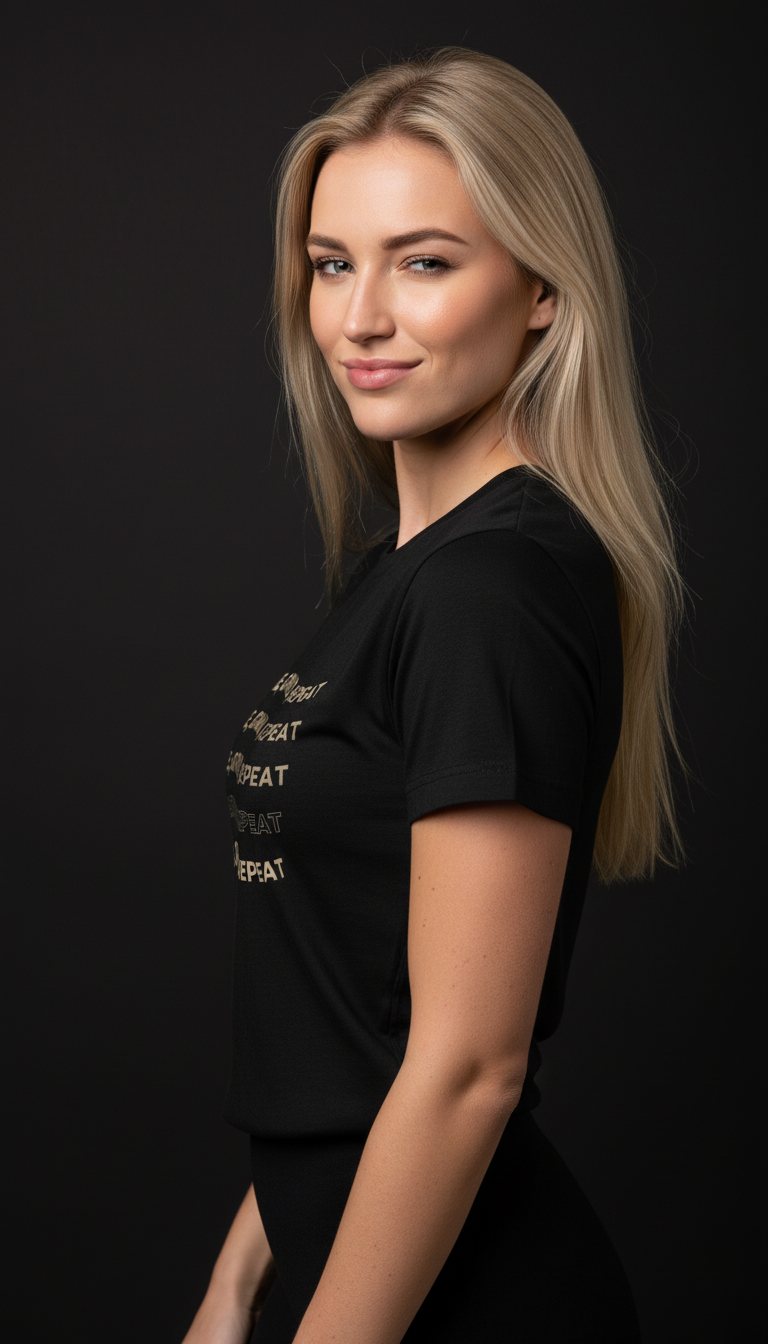 Rise, Grind, Repeat Cotton T-Shirt for Women | Motivational Graphic Tee