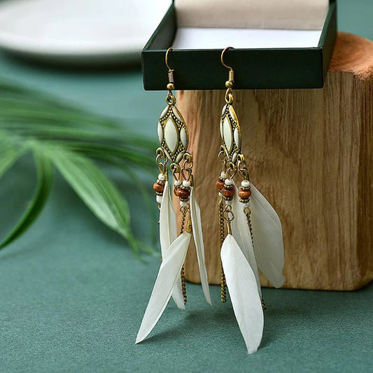 Colorful Feather Earrings | Multiple Colors