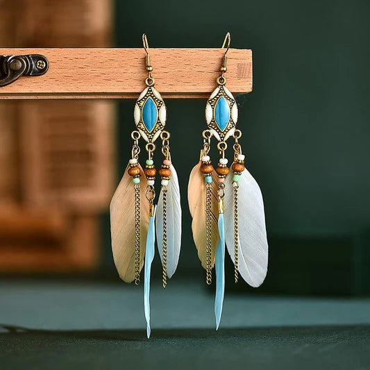 Colorful Feather Earrings | Multiple Colors