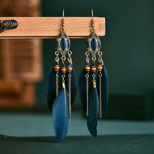 Colorful Feather Earrings | Multiple Colors