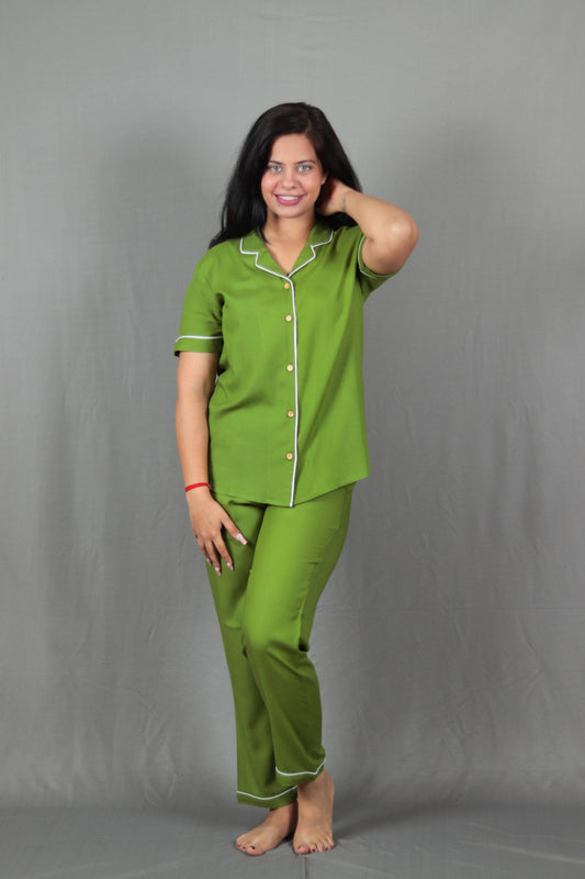 Sushi Green Long PJ Set