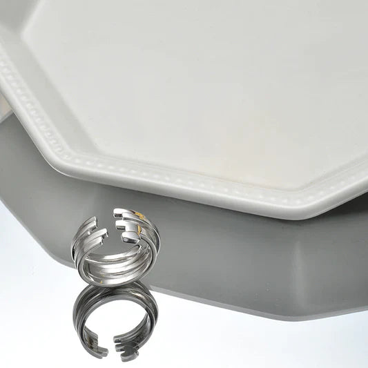 Multi Layer Silver Ring | Multiple Size