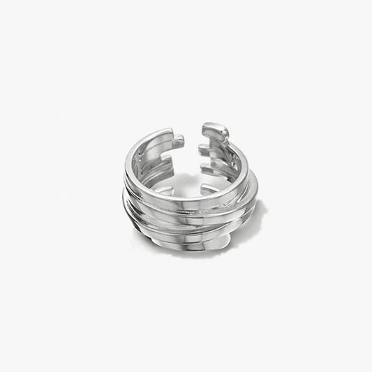 Multi Layer Silver Ring | Multiple Size